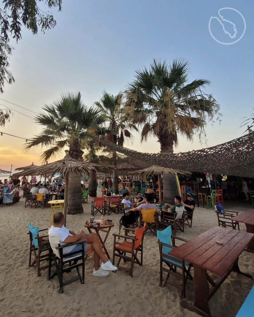 ethnik beach bar at tristinika beach, sithonia greece