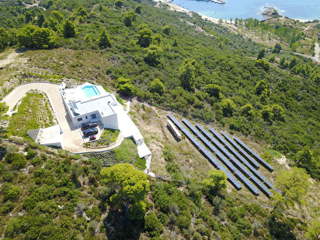 Villa White Perl - Sarti-drone view