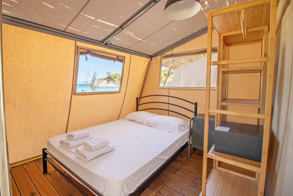 Armenistis Sea Safari Tent - A Row bedroom