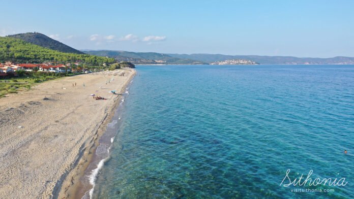 drone flying sithonia halkidiki greece