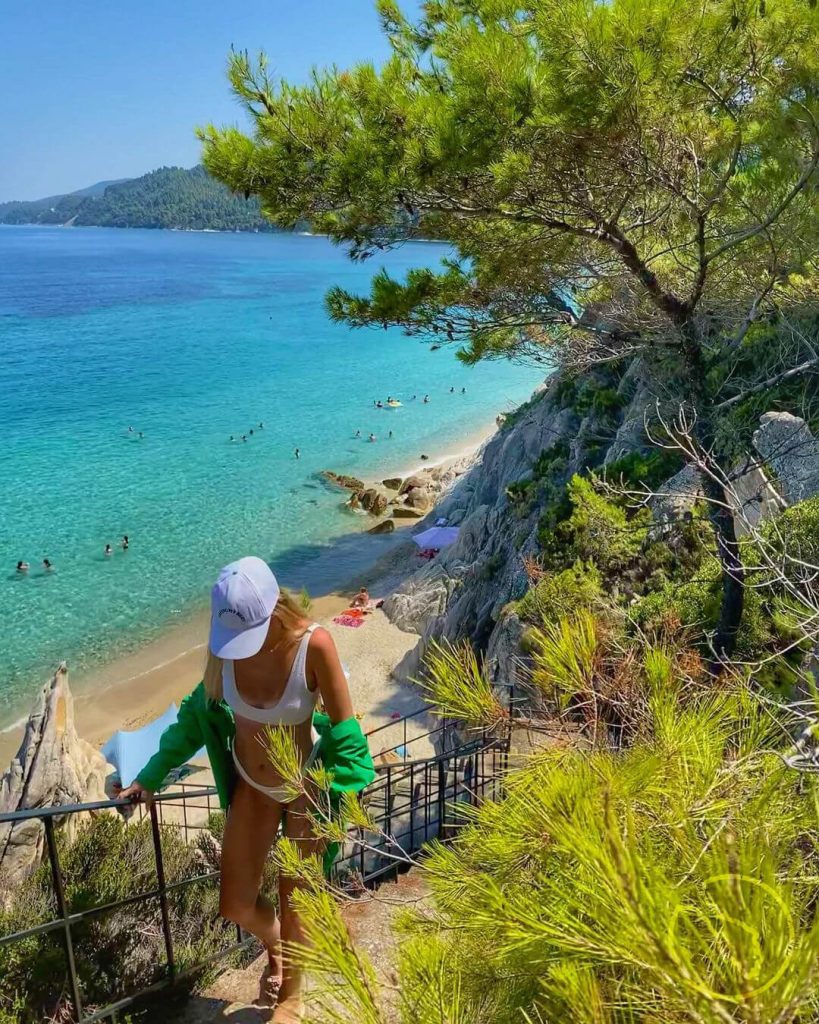 fava beach sithonia greece