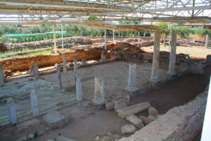 ruins of the early Christian basilica of Sophronios - Nikiti Sithonia Greece