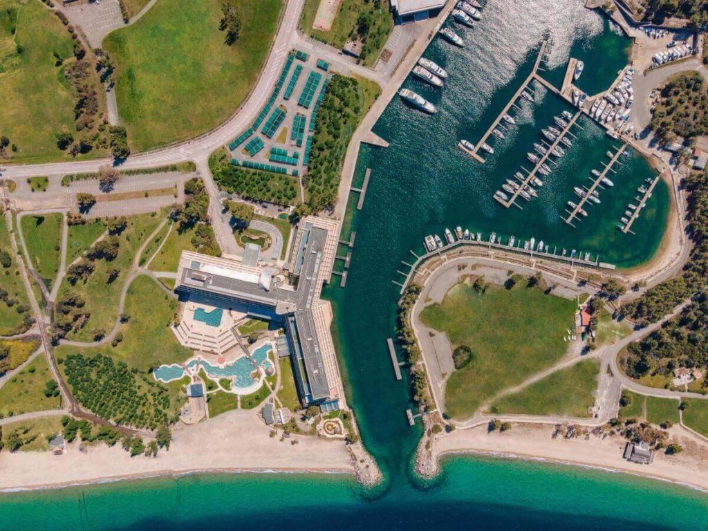 Porto Carras Grand Resort - from air