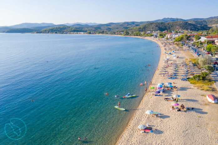 toroni beach sithonia halkidiki greece